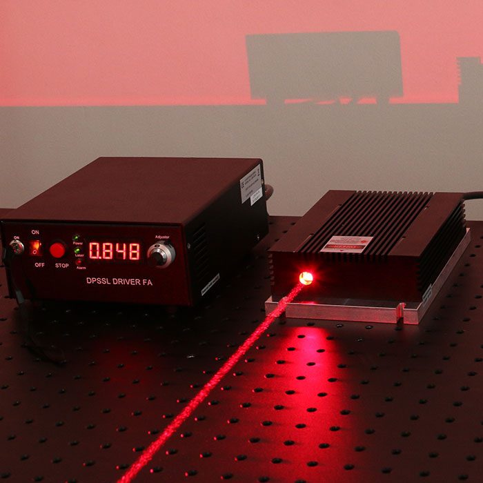 633±1nm 3000mW Red Semiconductor Laser Lab Laser System